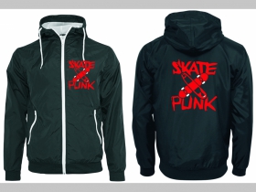 Skate Punk šuštiaková bunda čierna materiál povrch:100% nylon, podšívka: 100% polyester, pohodlná,vode a vetru odolná